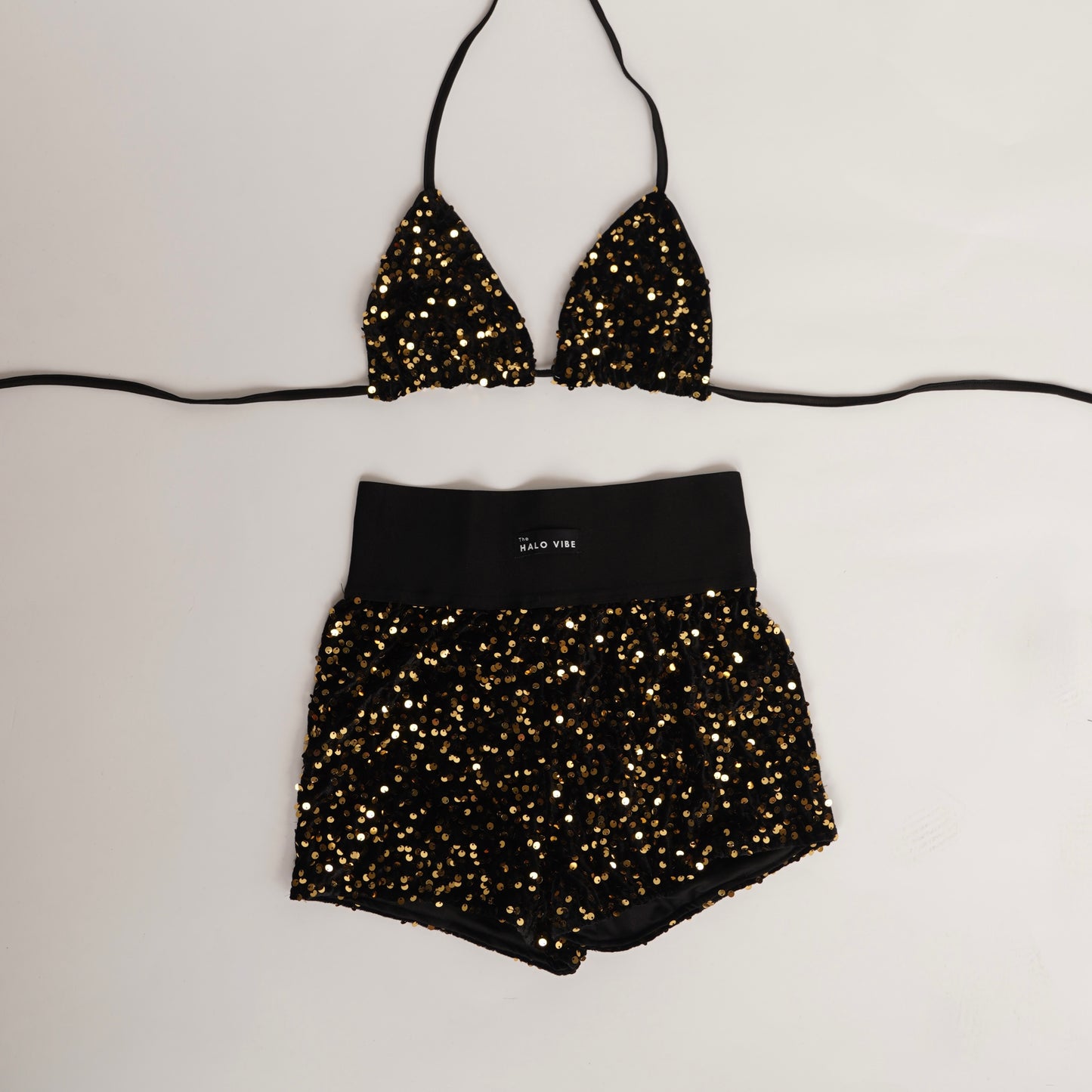 Sequin short & bikini 2 piece
