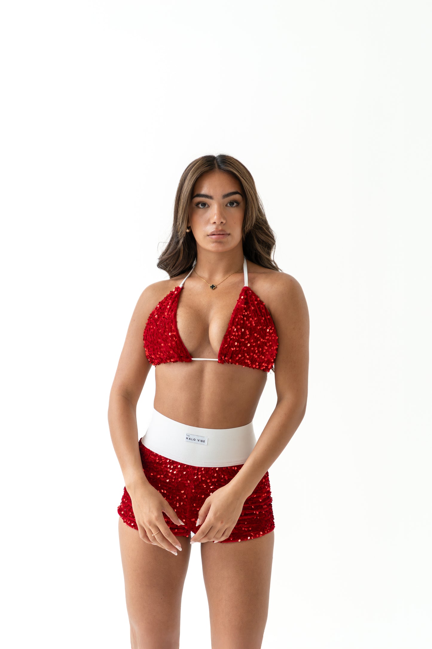 Sequin short & bikini 2 piece