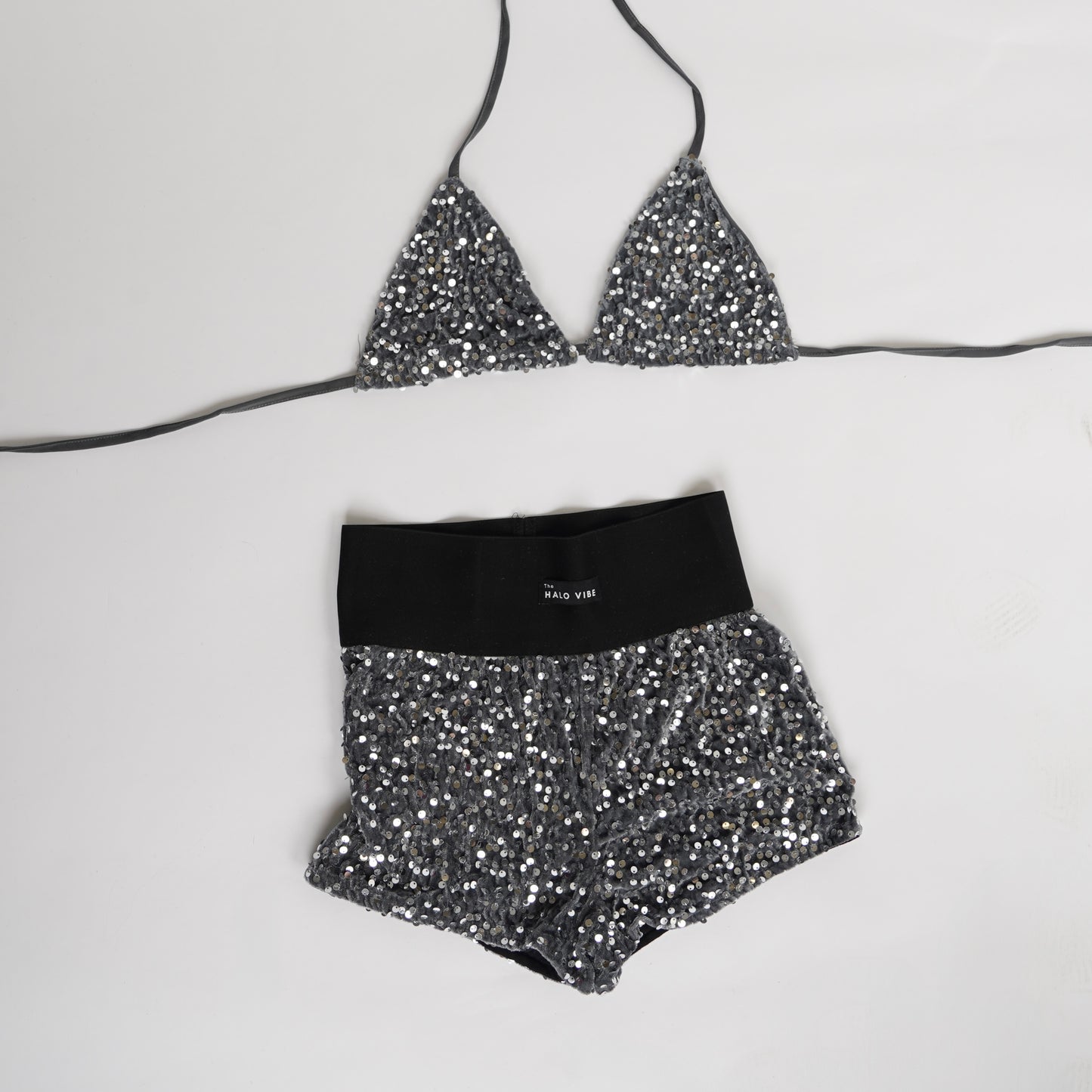 Sequin short & bikini 2 piece