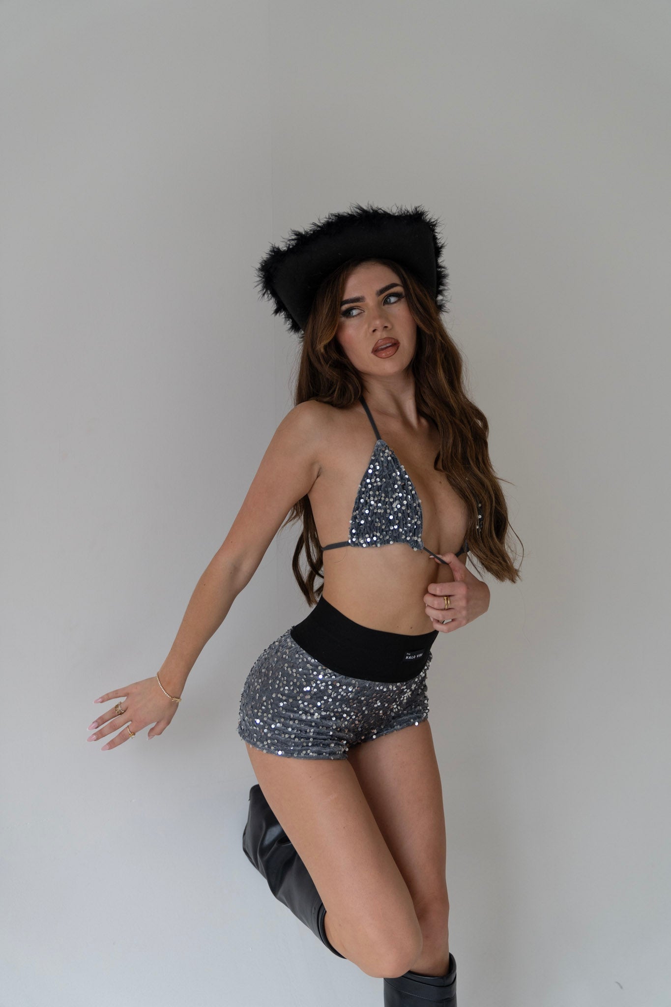 Cowgirl sequin shorts Halloween bundle