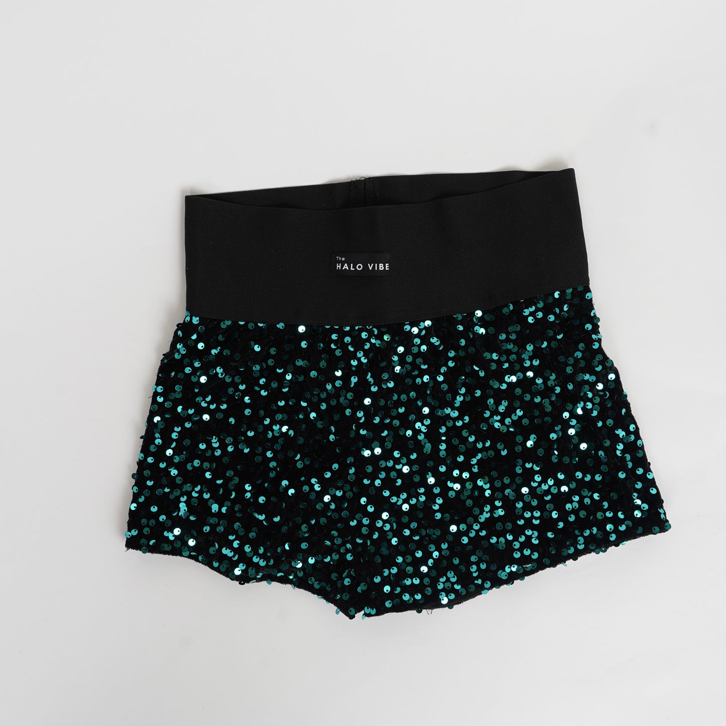 High waisted sequin shorts