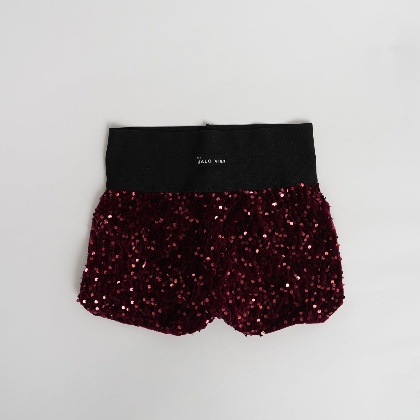 High waisted sequin shorts