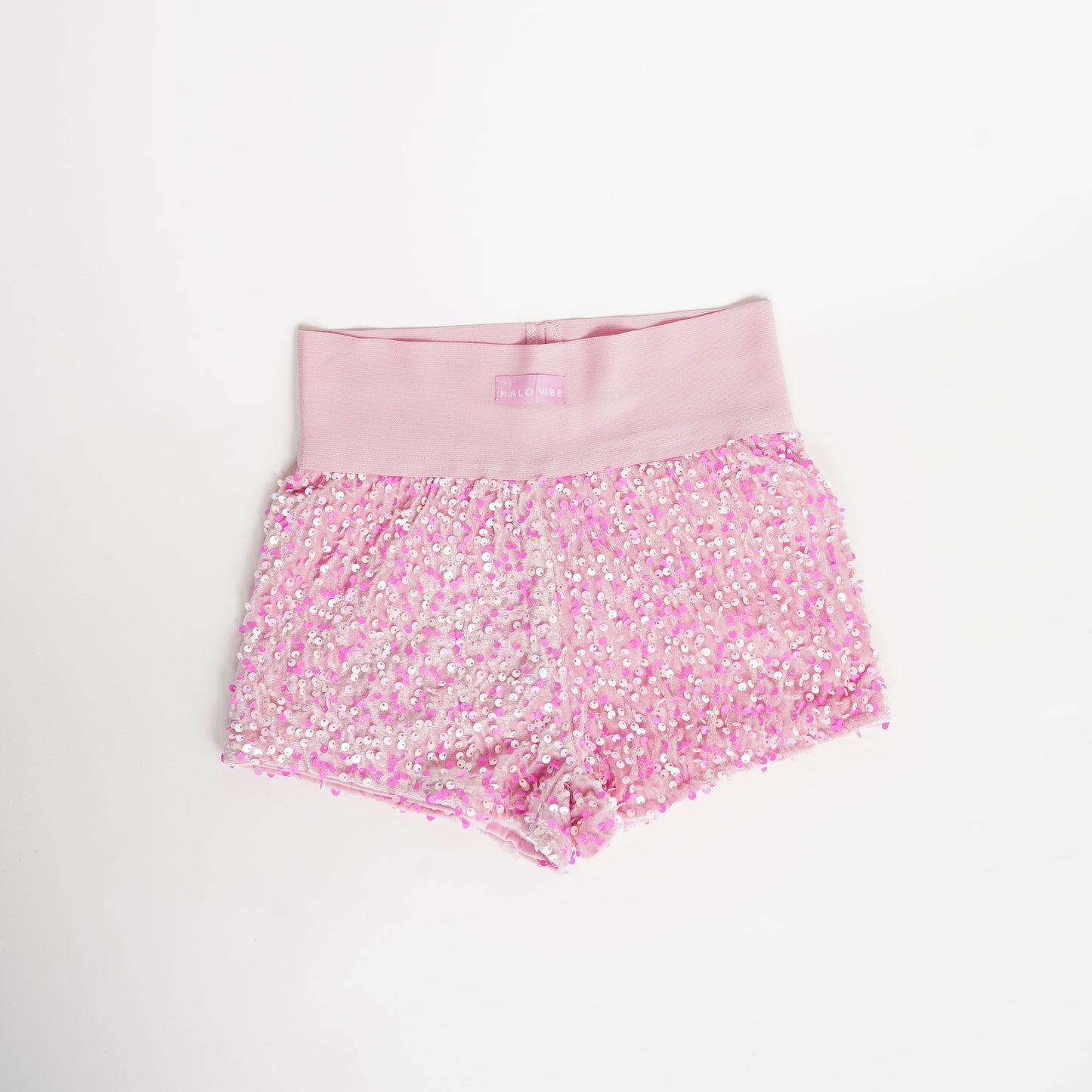 High waisted sequin shorts