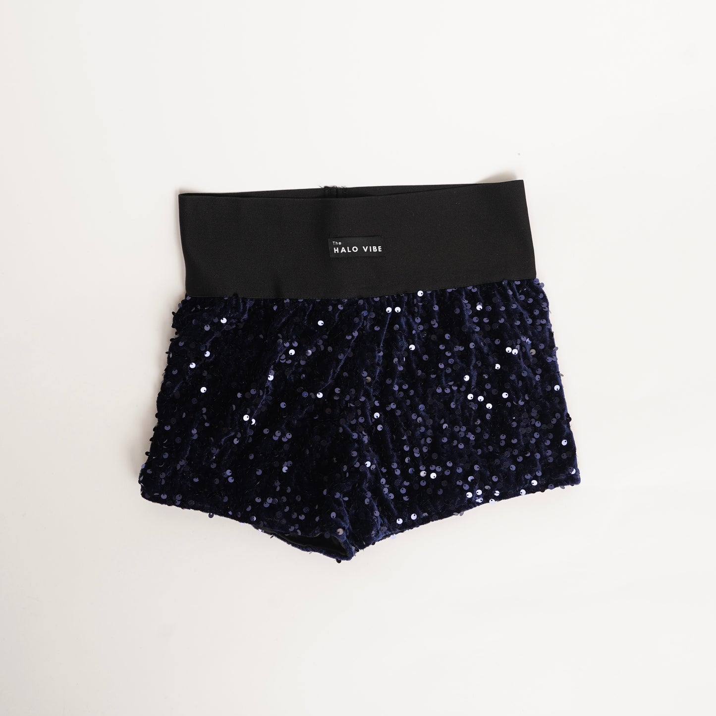 High waisted sequin shorts