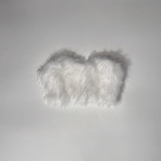 Fur bandeau top
