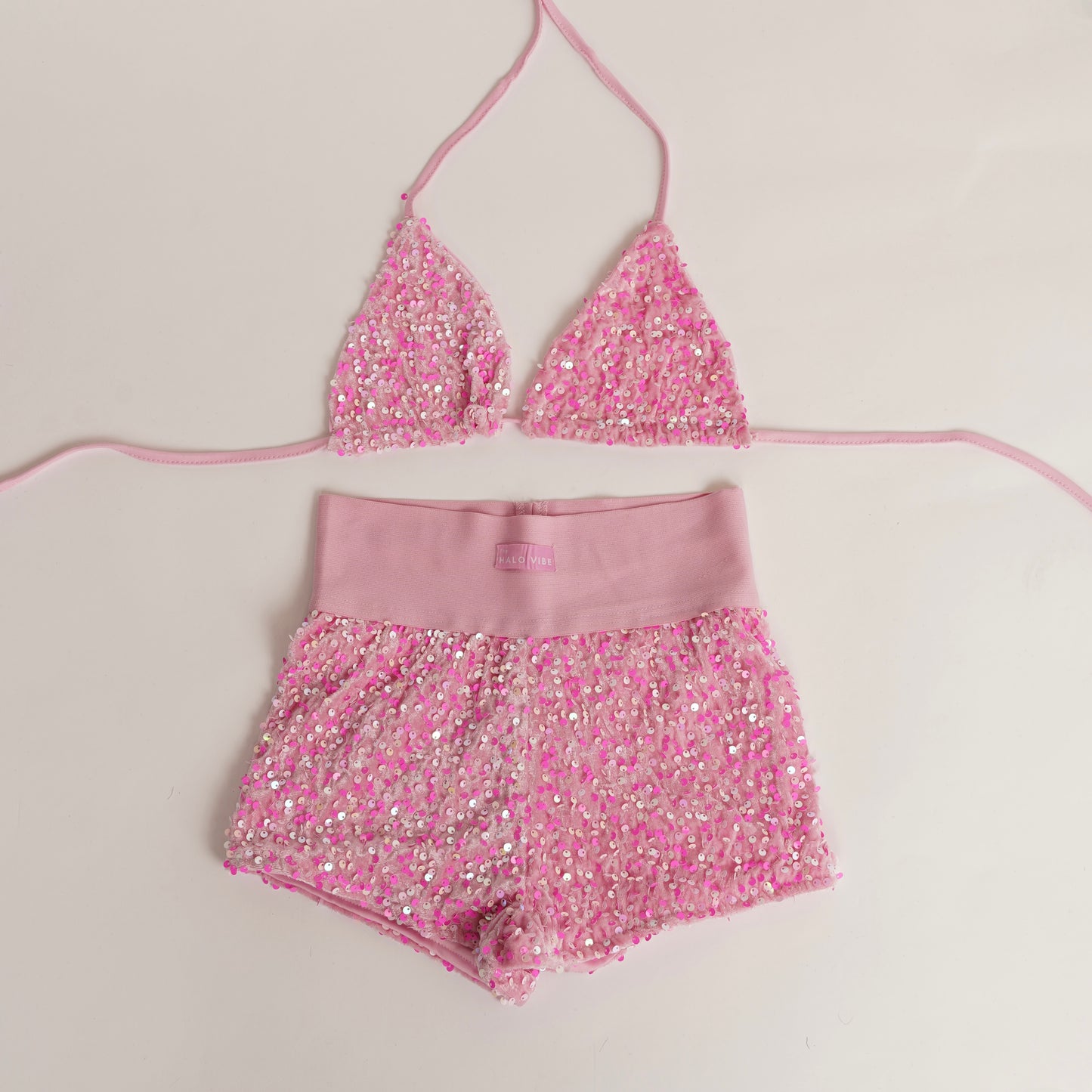 Sequin short & bikini 2 piece
