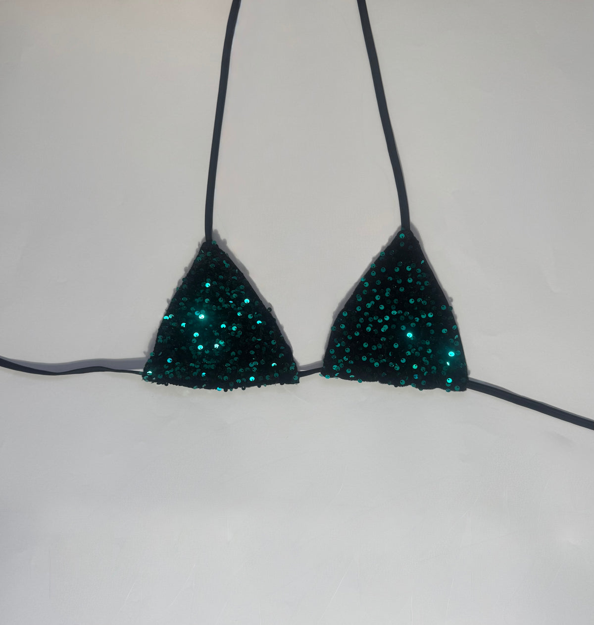 Sequin bikini top