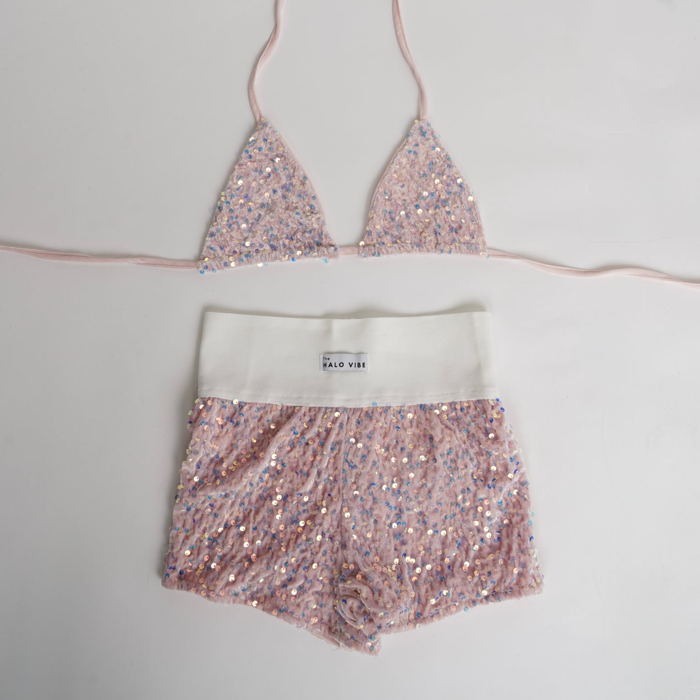 Sequin short & bikini 2 piece