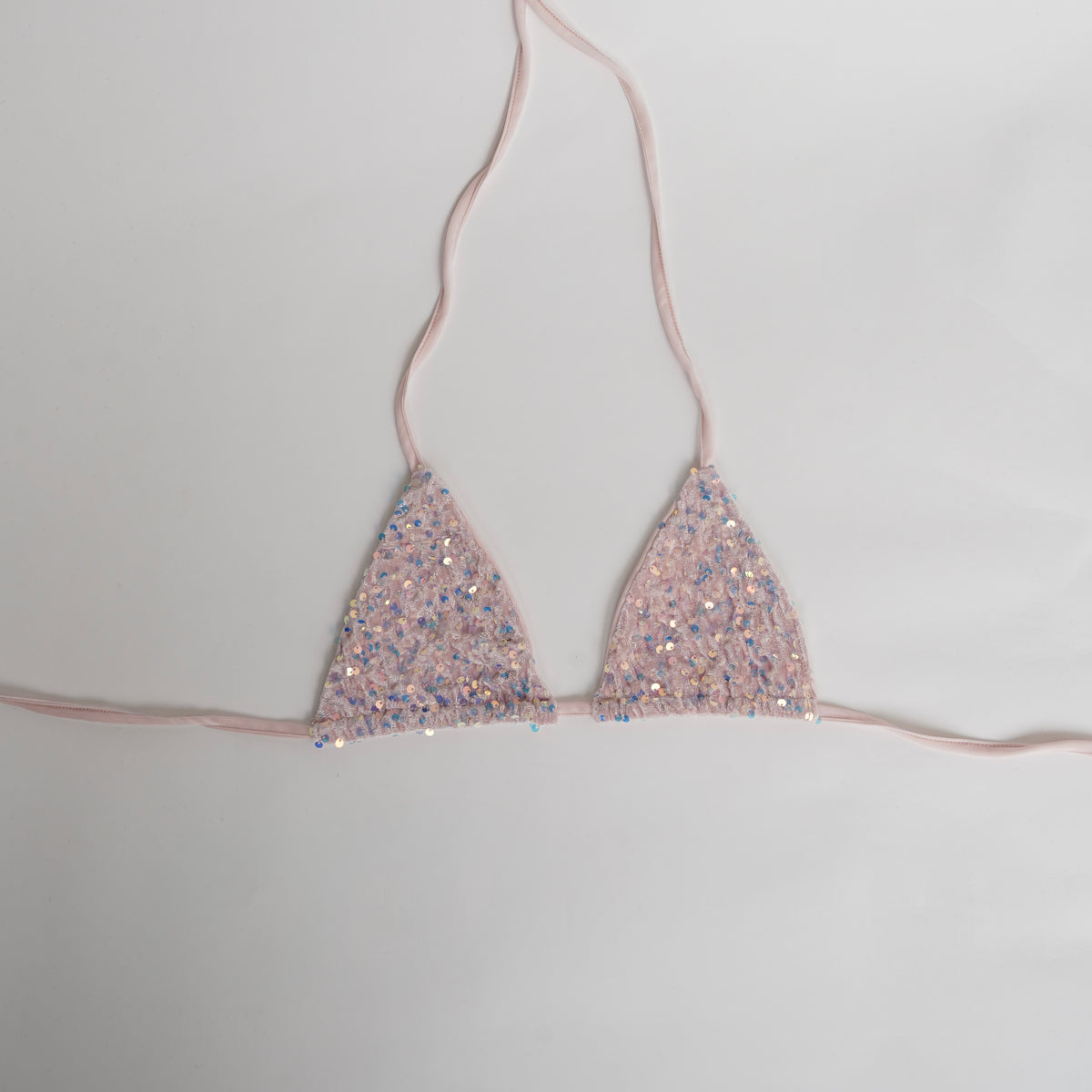 Sequin bikini top