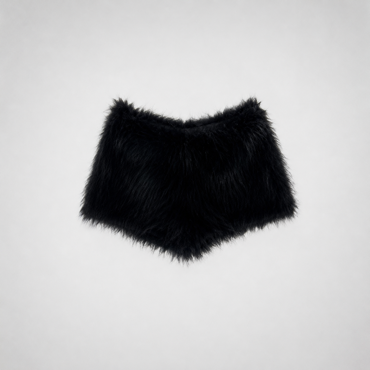 Fur mini shorts
