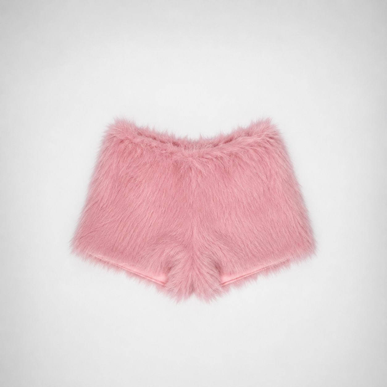 Fur mini shorts
