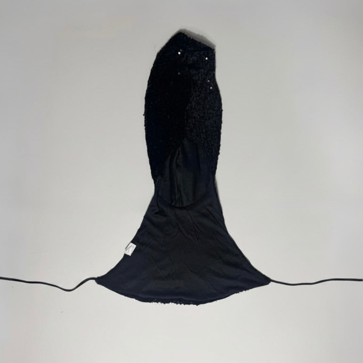Hooded sequin top