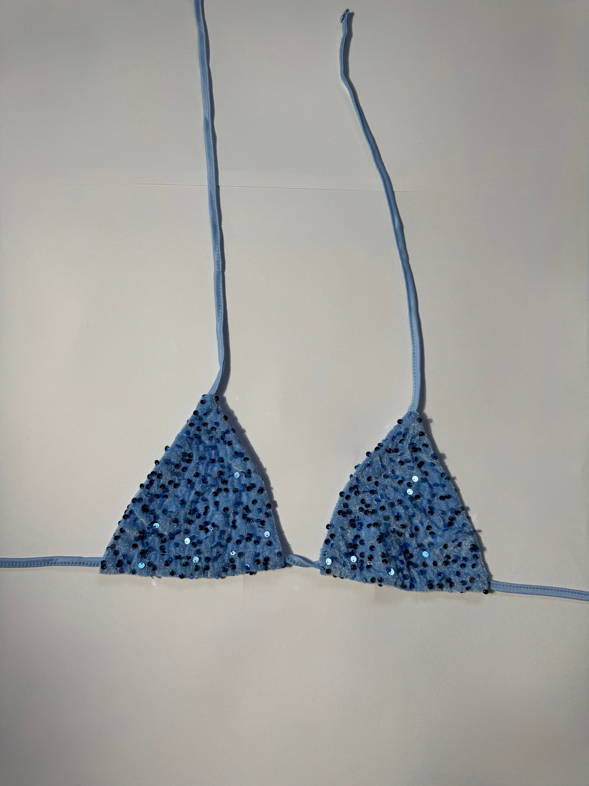 Sequin bikini top