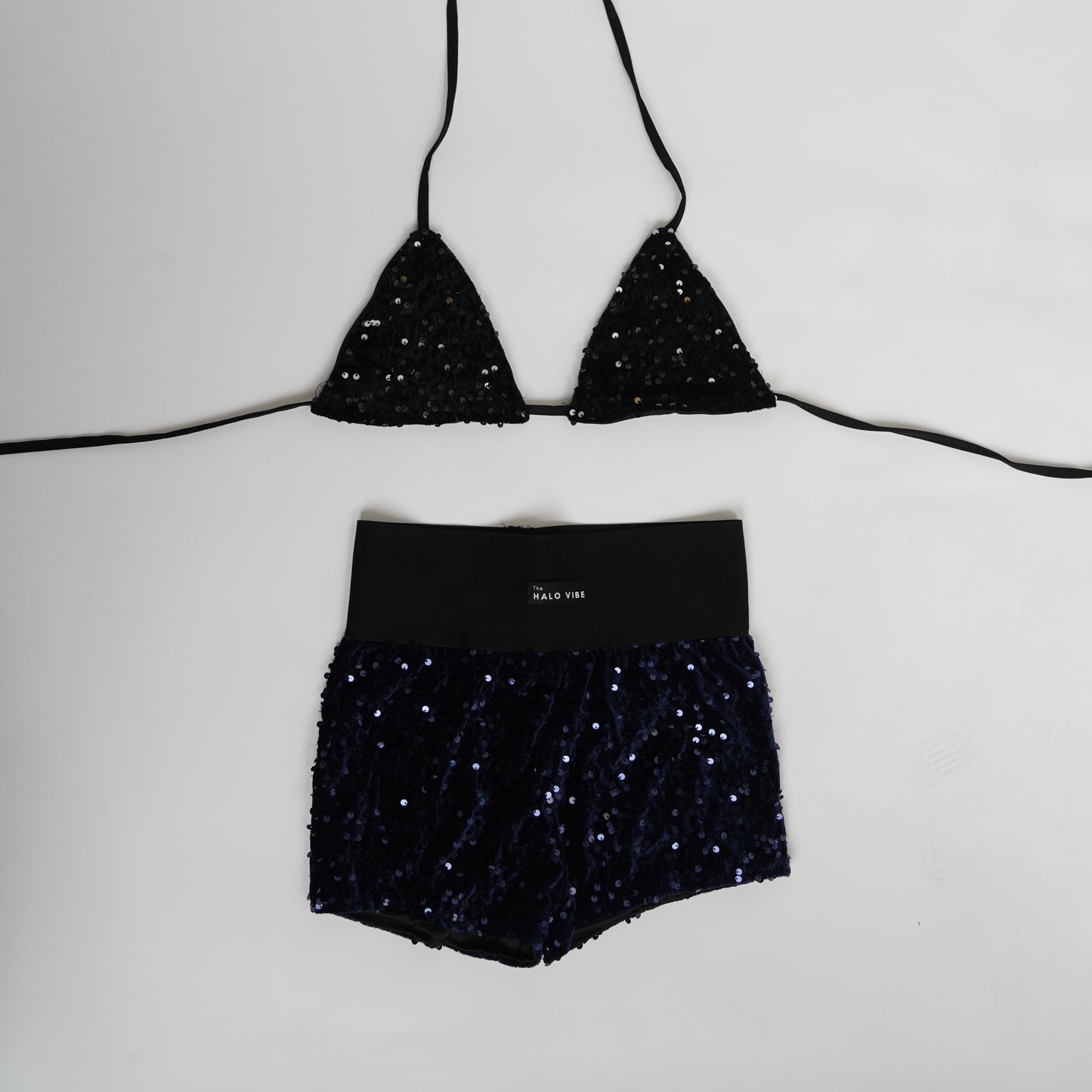 Sequin short & bikini 2 piece