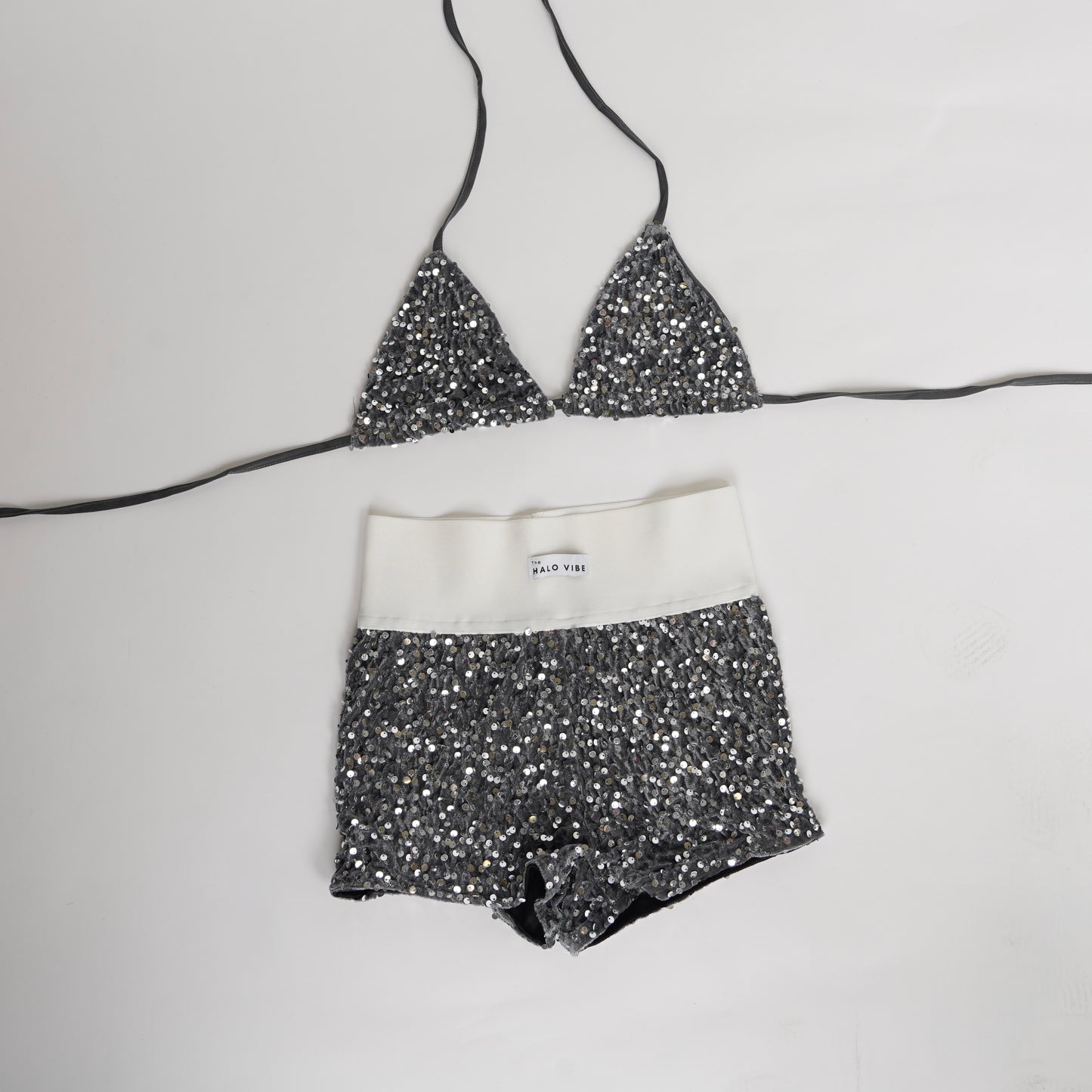Sequin short & bikini 2 piece