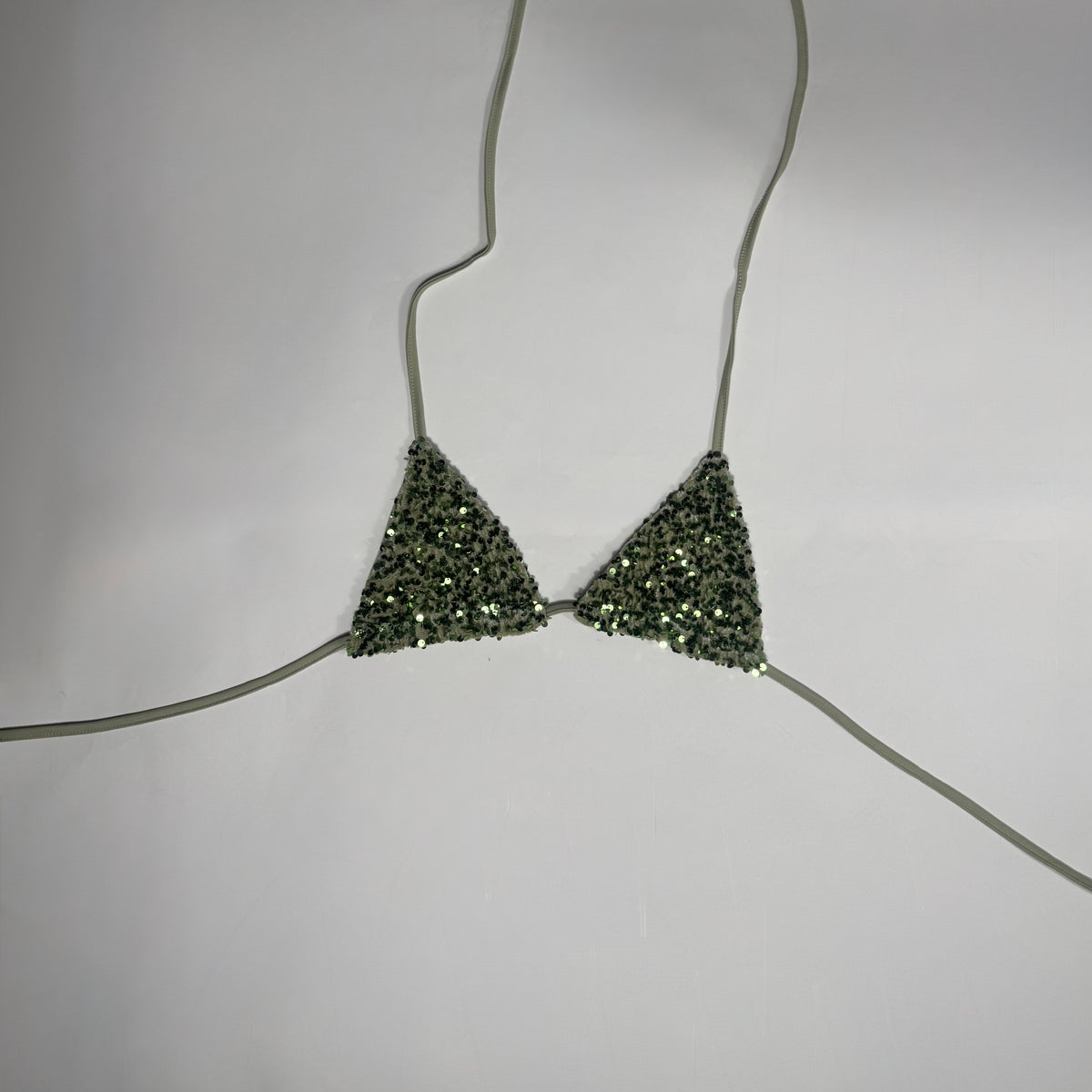 Sequin bikini top