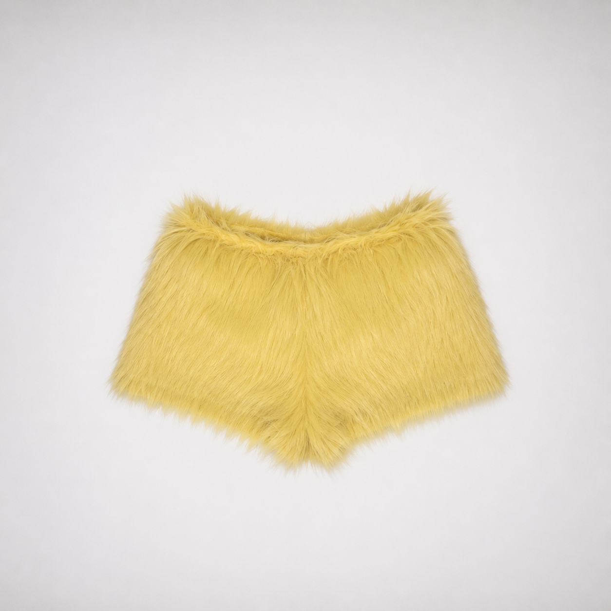 Fur mini shorts