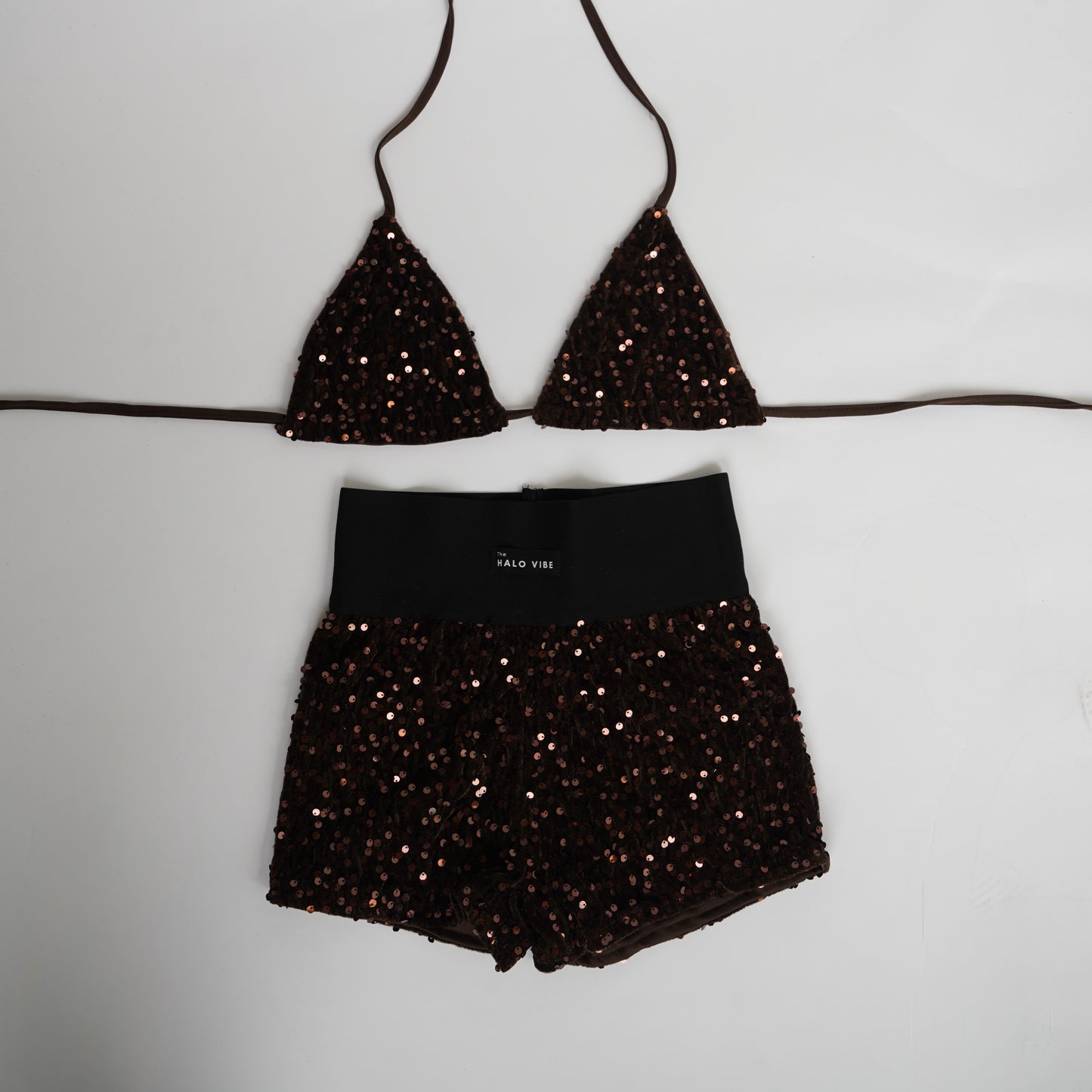 Sequin short & bikini 2 piece