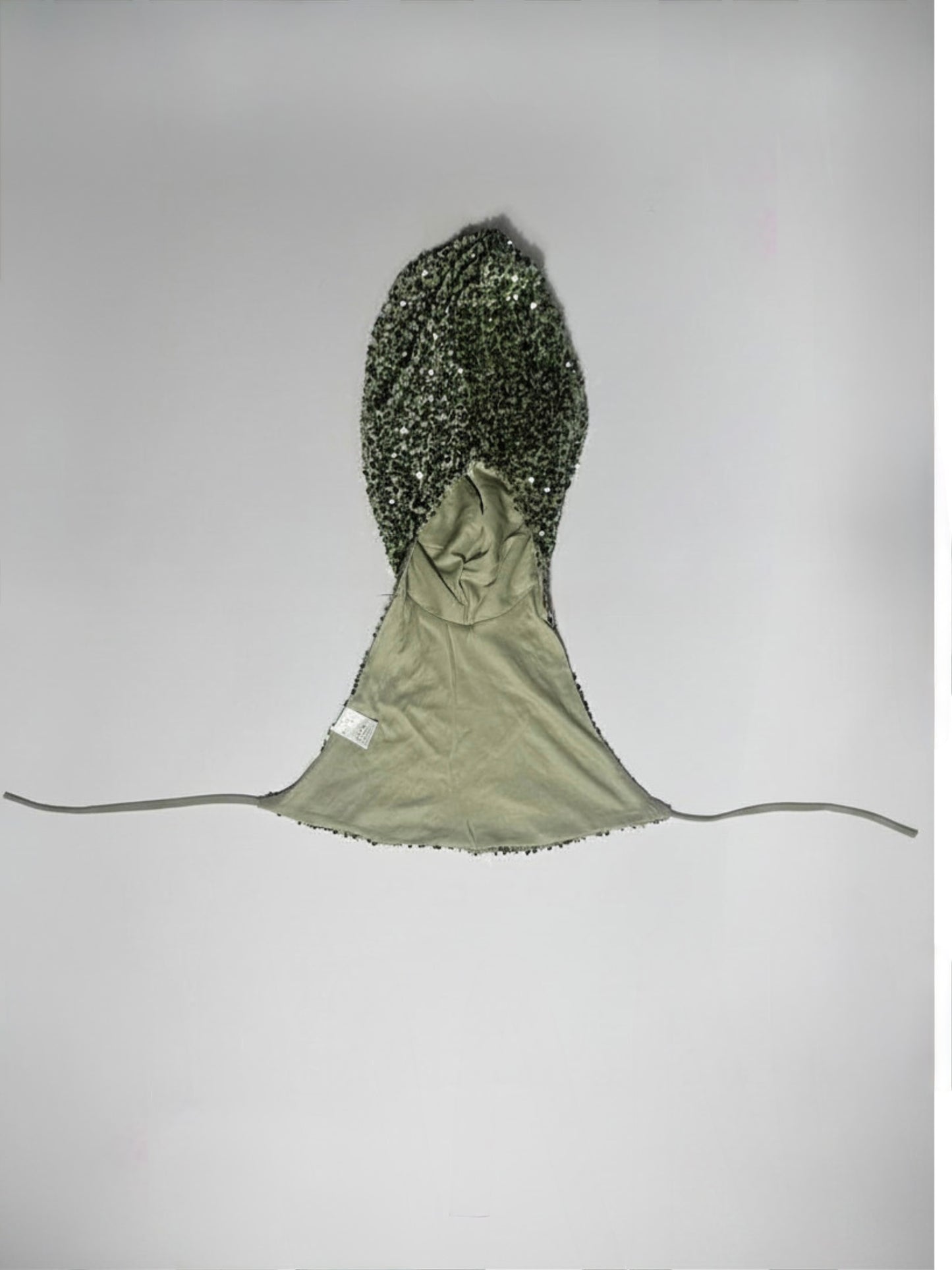 Hooded sequin top