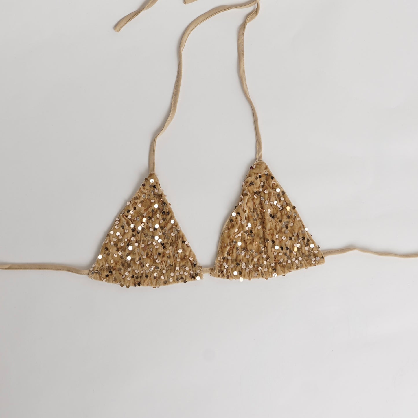 Sequin bikini top