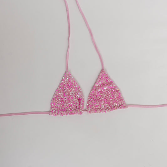 Sequin bikini top